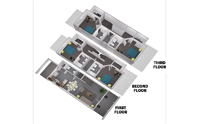 Floor plan 4x4.5 Lodge