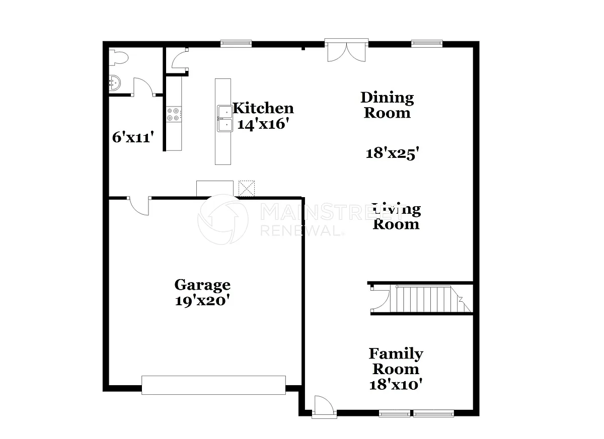 Floor Plan - 8615 Paradise Dr