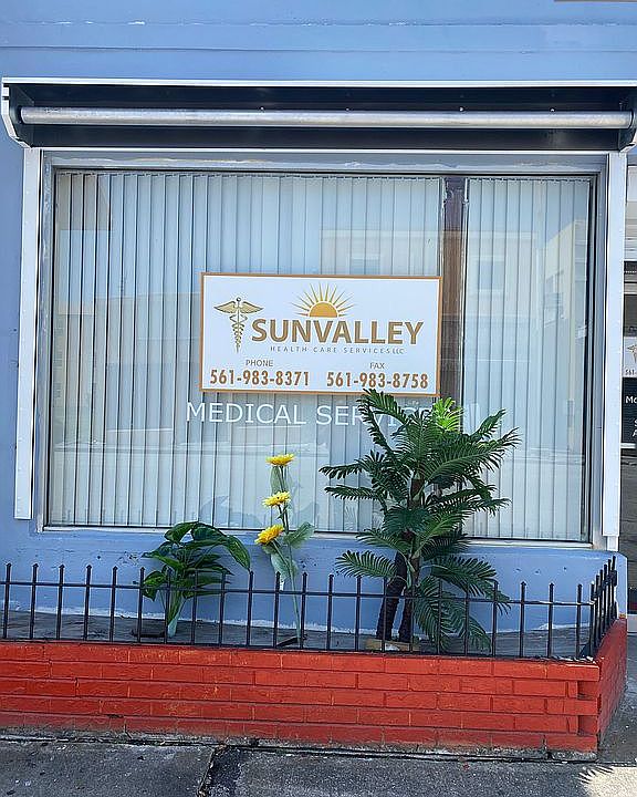 front of the builfing