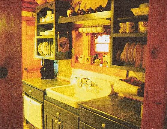 View of kitchen from front.