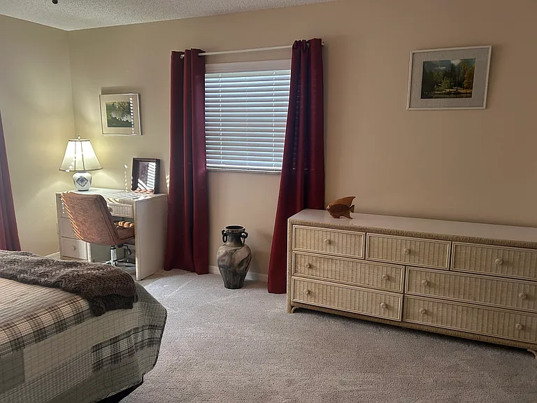 Master bedroom with vanity