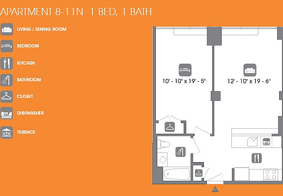 2nd image of 260 W 26th St APT 8N