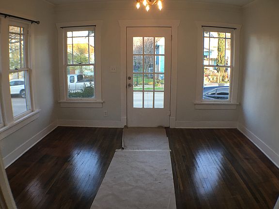 Front living room looking east toward front door