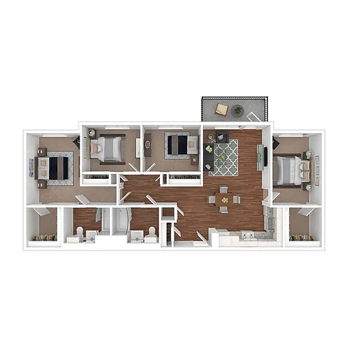 Floor plan Four Bedroom