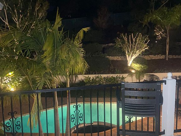 Huge master patio over the pool