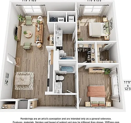 The Cline Two Bedroom The Cline Two Bedroom