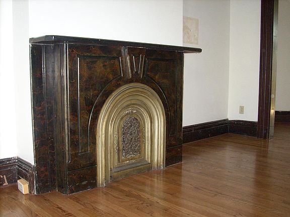First Floor, decorative fireplace