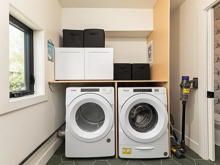 Downstairs laundry room