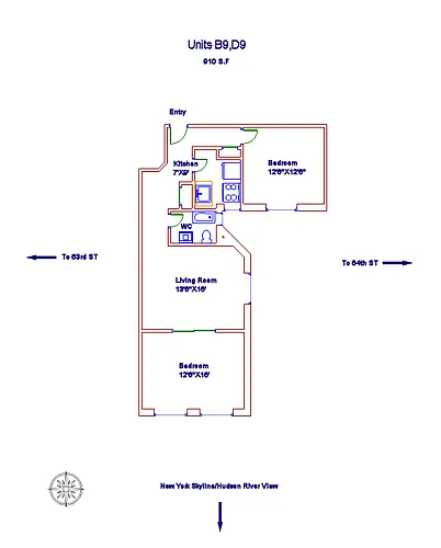 Floor plan 2 bedroom