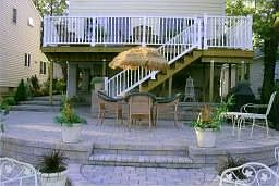 Tiered Stone Patio
