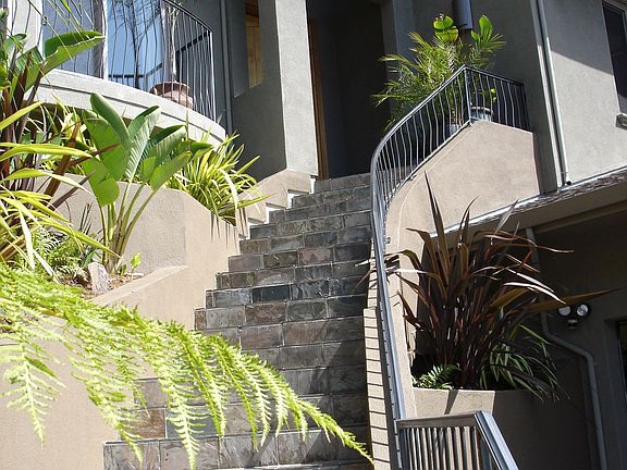 stairs to the front door