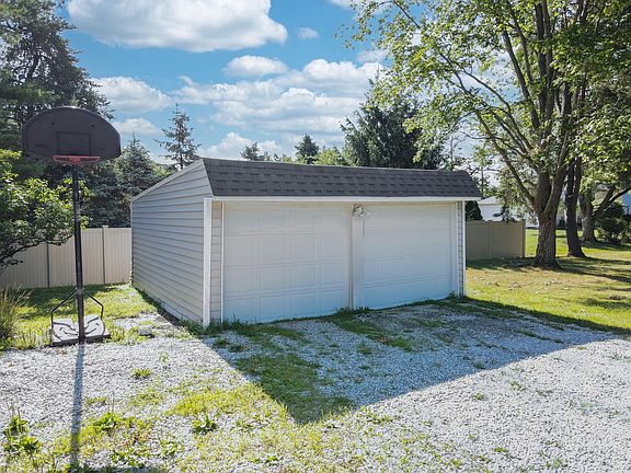 Two car detached garage with openers