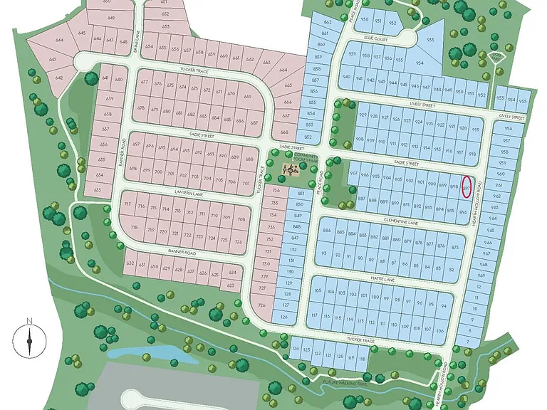 Subdivision Map (House circled)