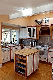 Kitchen with gas range