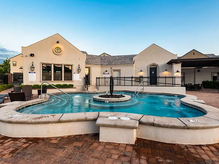 Large hot tub