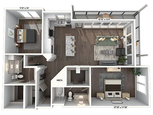 Floor plan B2-1247-W