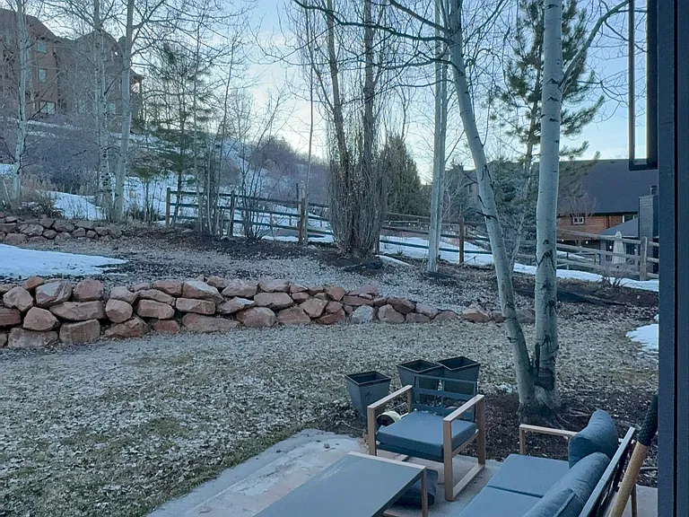 Backyard; new patio being installed now.