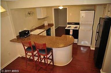 Kitchen from dinning rm