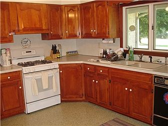 Plenty of solid wood cabinets