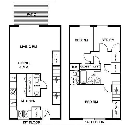 Floor plan 3 Bed 2.5 Bath