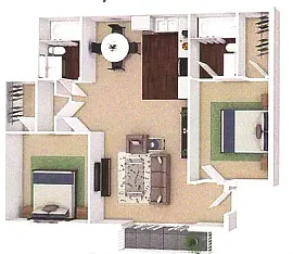 Floor plan Two Bedroom