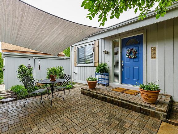 Wonderful brick patio in front courtyard.