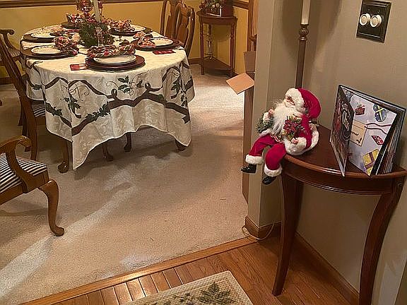 Dining room left of foyer 