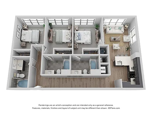 Floor plan A-3C1