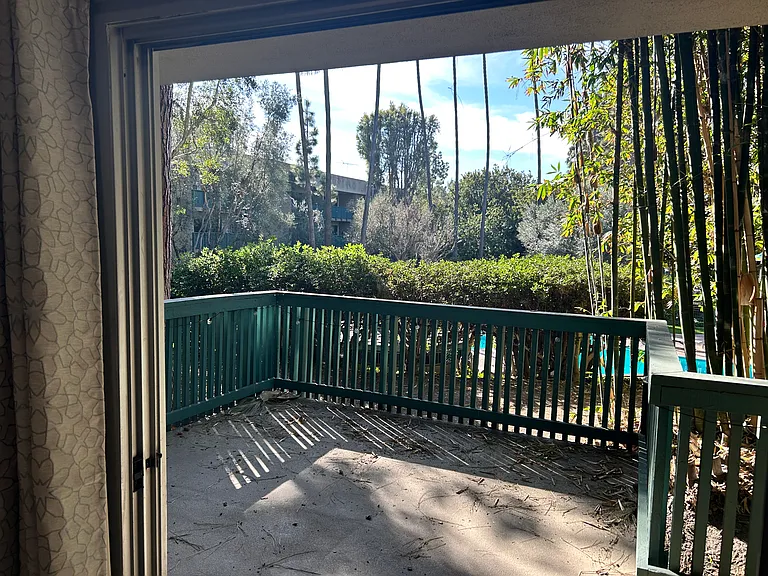 secluded, over looks main pool and community building