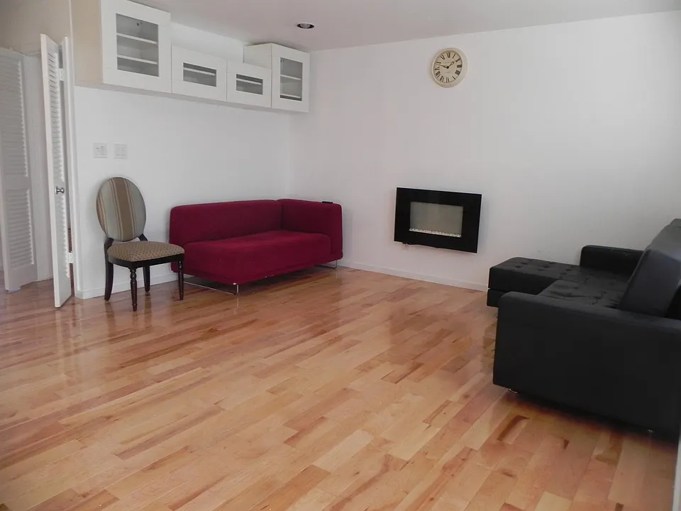 LIVING ROOM WITH ELECTRIC FIREPLACE