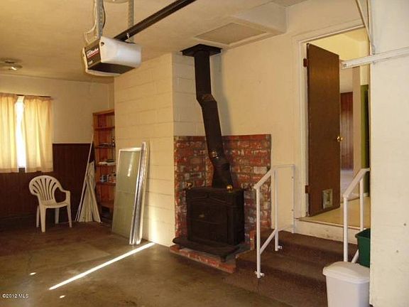 Garage with Wood Stove