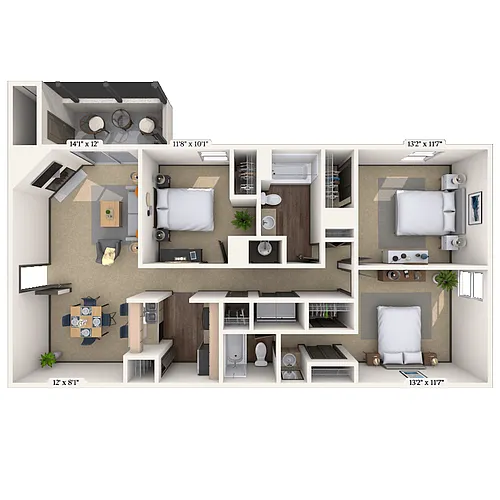 Floor plan Triple Crown
