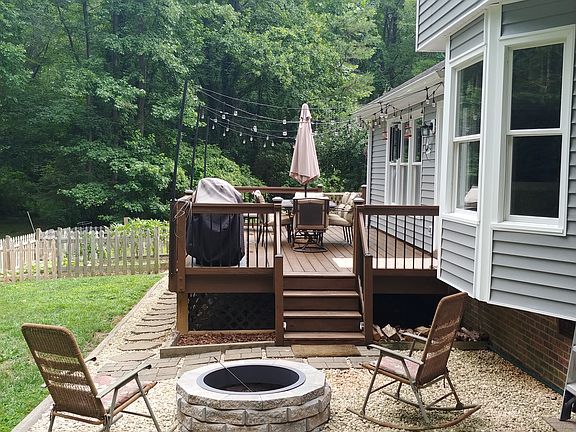 Large deck and Firepit
