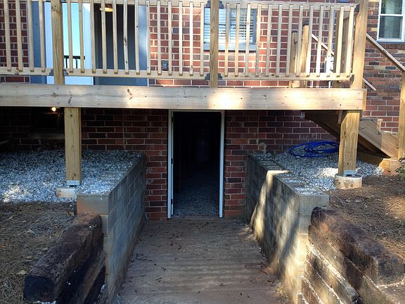 Basement entrance/deck