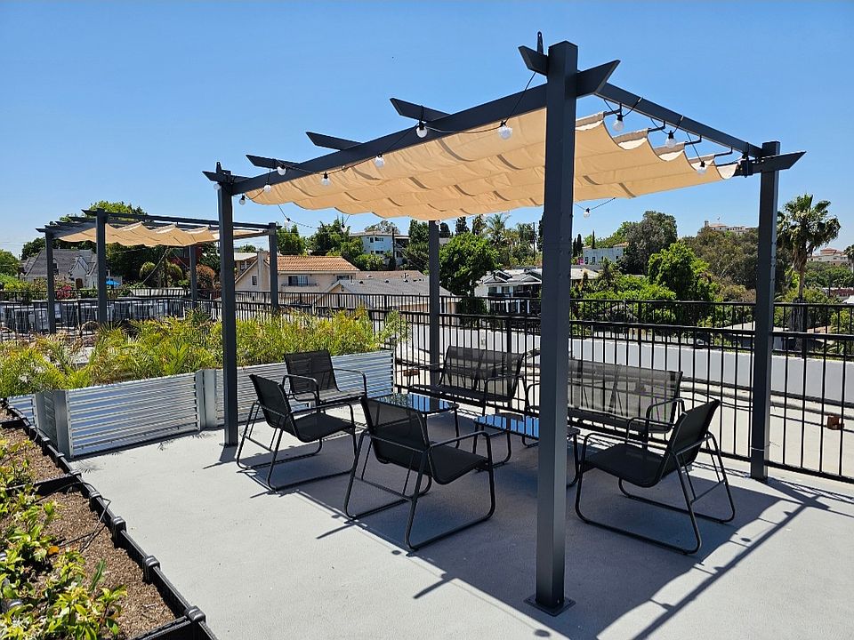 Rooftop lounge area.