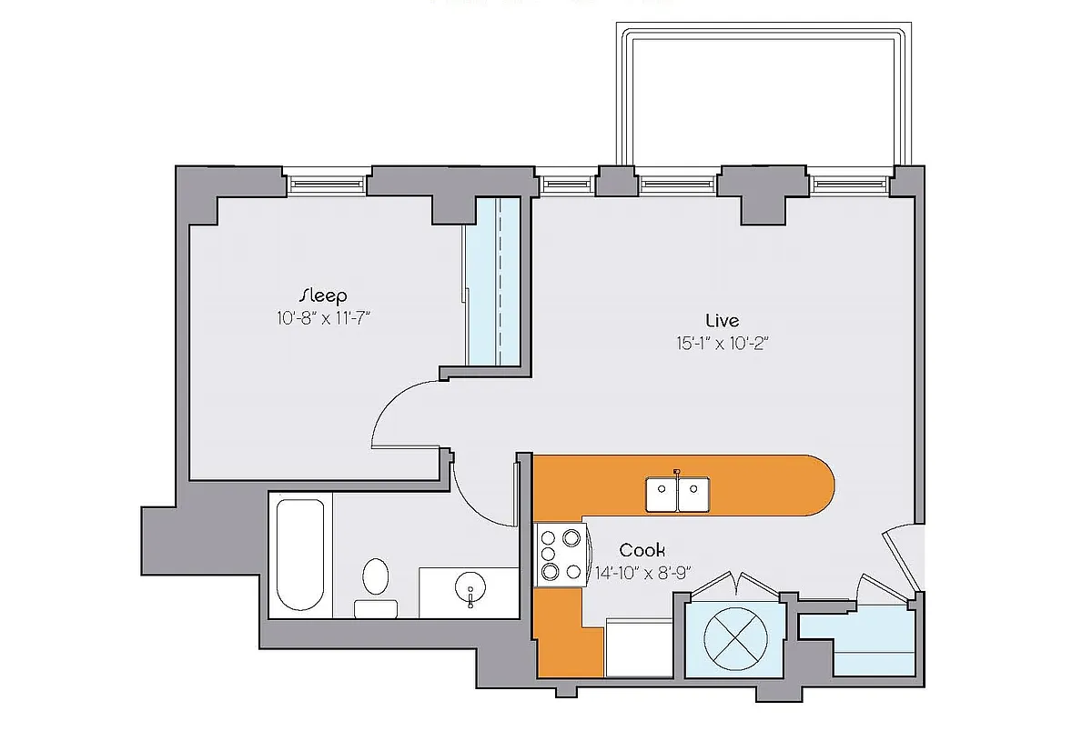 Floor plan clyd-1b101