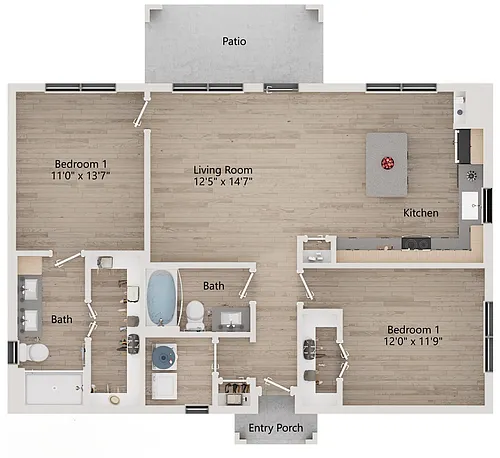 Floor plan B1
