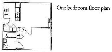 Floor plan one bedroom