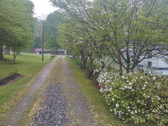 long landscaped driveway