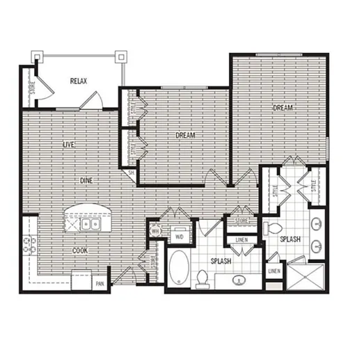 Floor plan B3-70