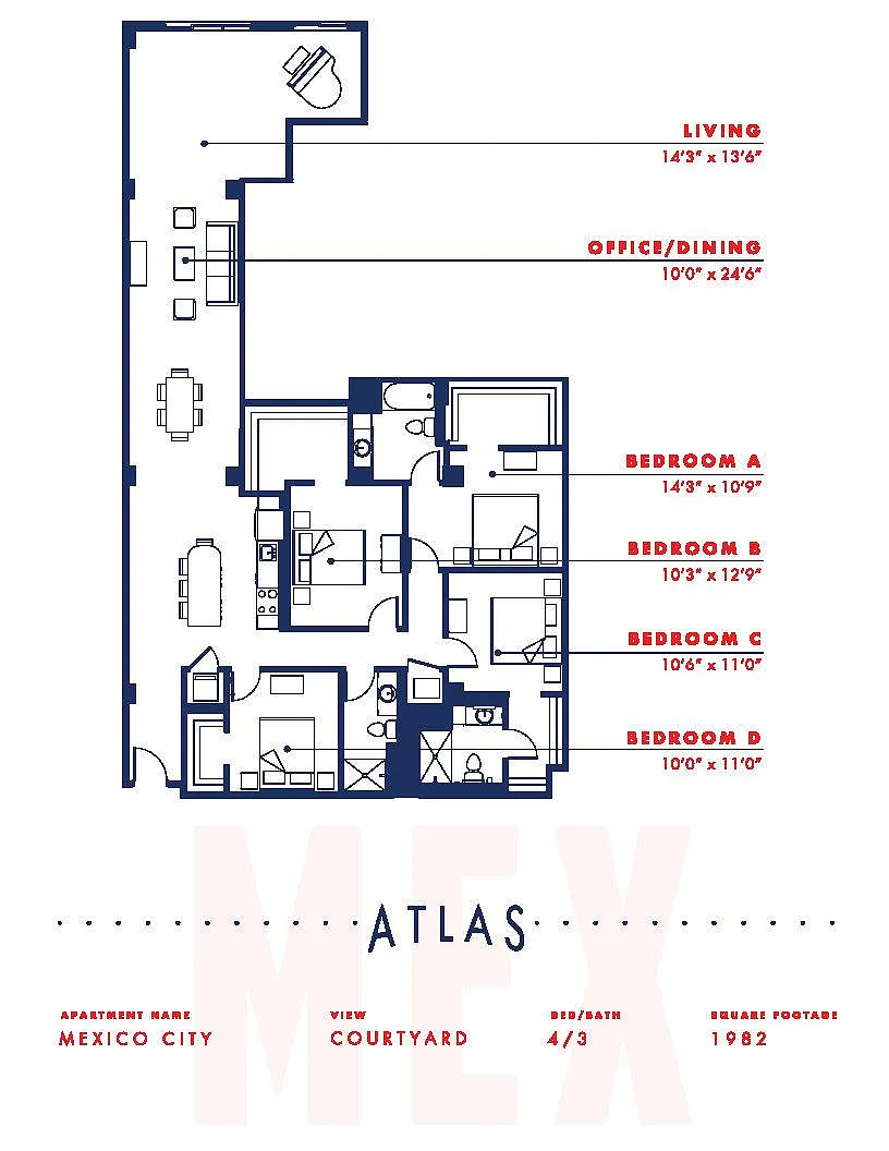 Floor plan Mexico City