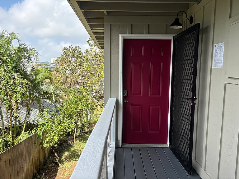 Front Door with Screened Security Door
