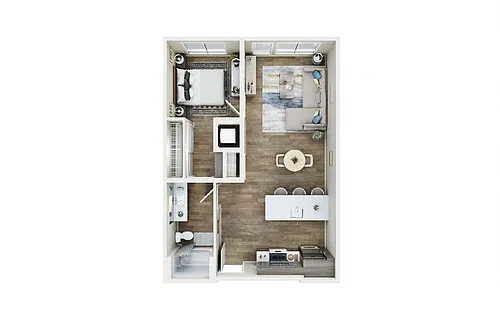 Floor plan 1X1 - C4