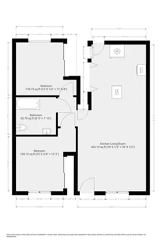 Floor plan Two Bedroom