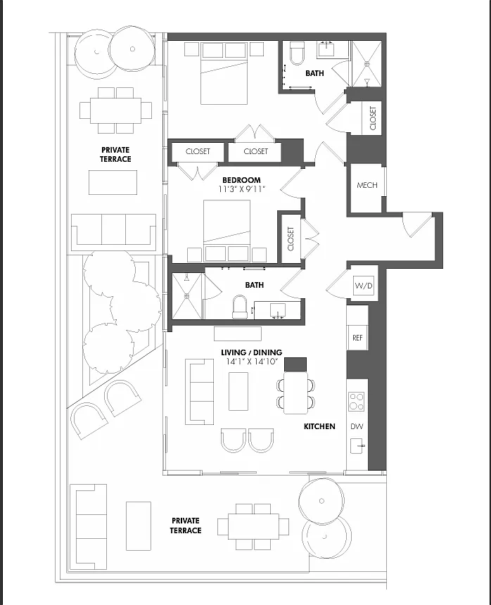 Floor plan B8