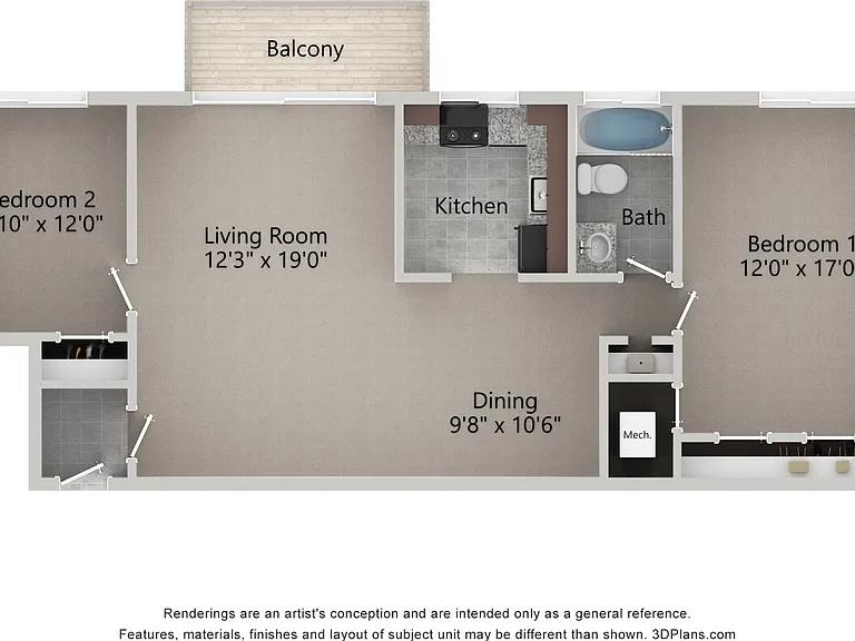2 bedroom floorplan 2 bedroom floorplan