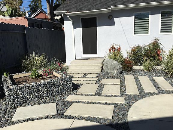 Zen Garden - in enclosed front yard