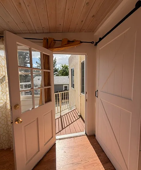 Patio connected to the Sunroom