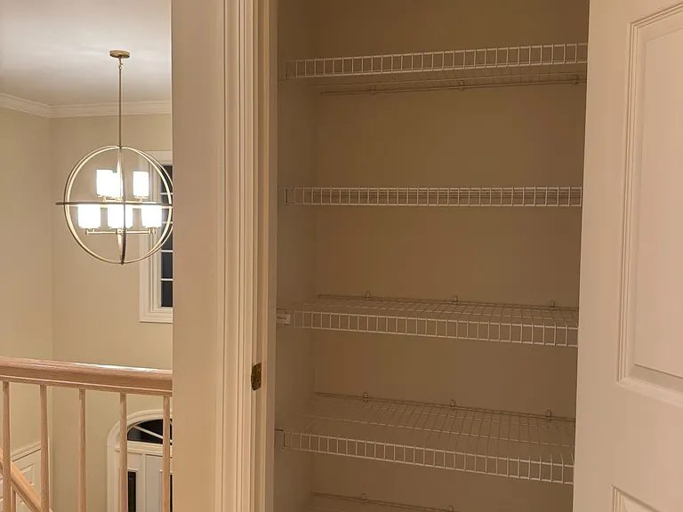 Second floor hallway closet