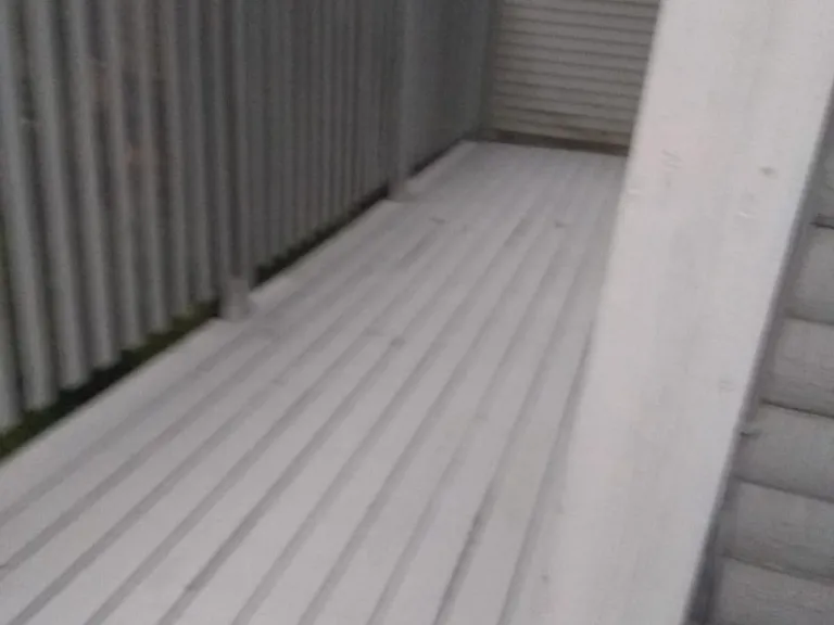 Newly remodeled and painted deck